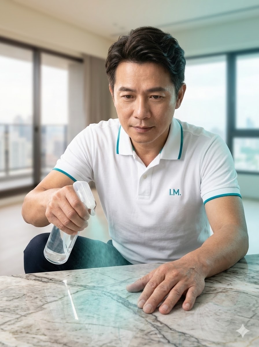 無痕模式技術總監懷特白-台中石材美容與專業裝潢細清專家