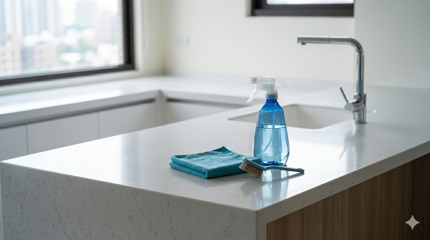 無痕模式職人專注檢查居家清潔細節-台中深度掃除推薦